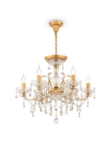 Maytoni Sevilla 6xE14 60W żyrandol DIA004-06-G złoty