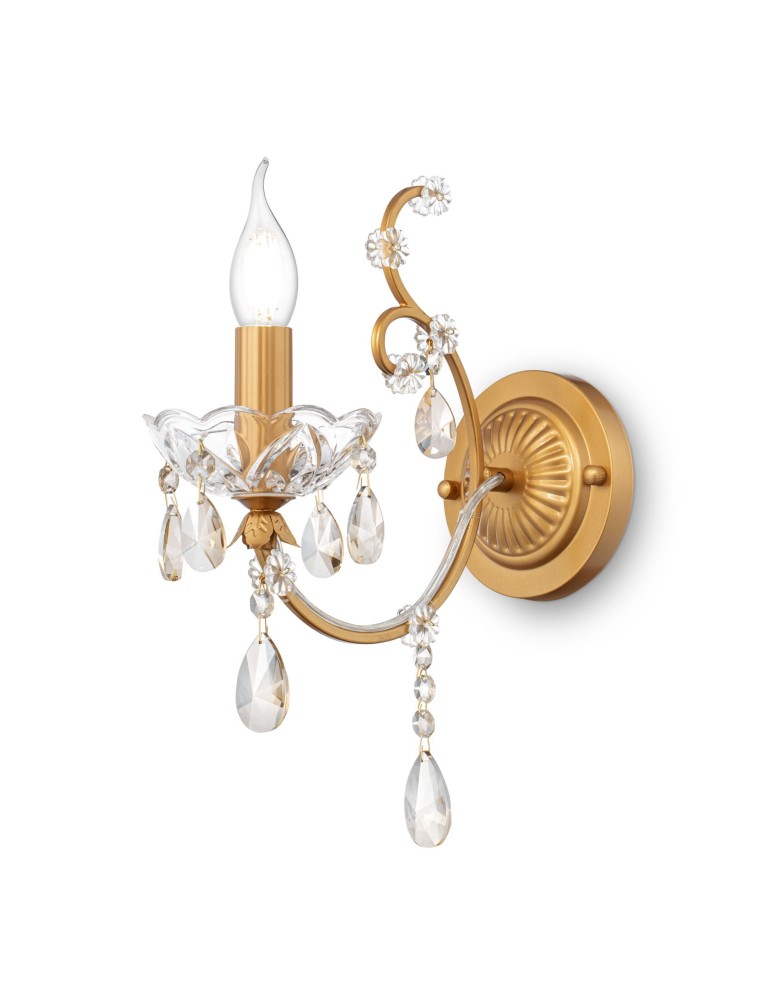 Maytoni Sevilla 1xE14 60W kinkiet DIA004-01-G złoty