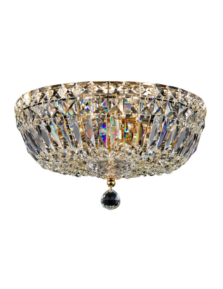 Maytoni Basfor 3xE14 60W żyrandol DIA100-CL-03-G złoty antyczny