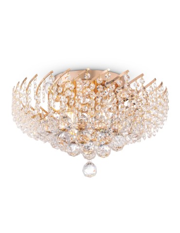 Maytoni Karolina 6xE14 40W żyrandol DIA120-06-G złoty