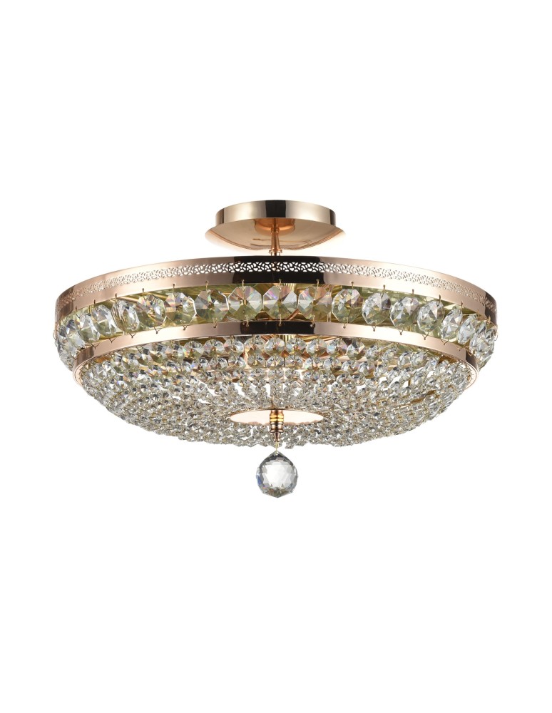 Maytoni Ottilia 6xE14 60W żyrandol DIA700-CL-06-G złoty