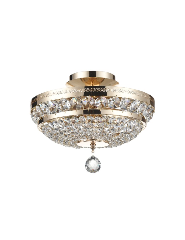 Maytoni Ottilia 3xE14 60W żyrandol DIA700-CL-03-G złoty
