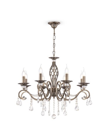 Maytoni Grace 8xE14 60W żyrandol RC247-PL-08-R mosiądz