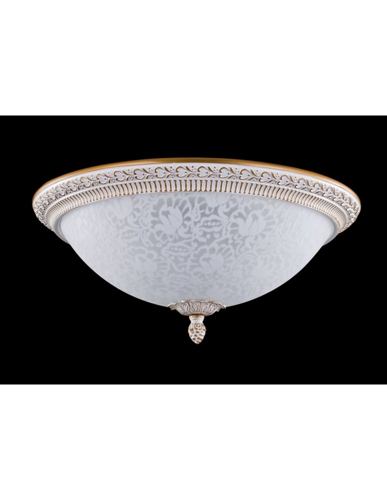 Maytoni Pascal 3xE27 40W sufitowa C908-CL-03-W biały oraz złoty Maytoni Pascal 3xE27 40W sufitowa C908-CL-03-W biały oraz złoty