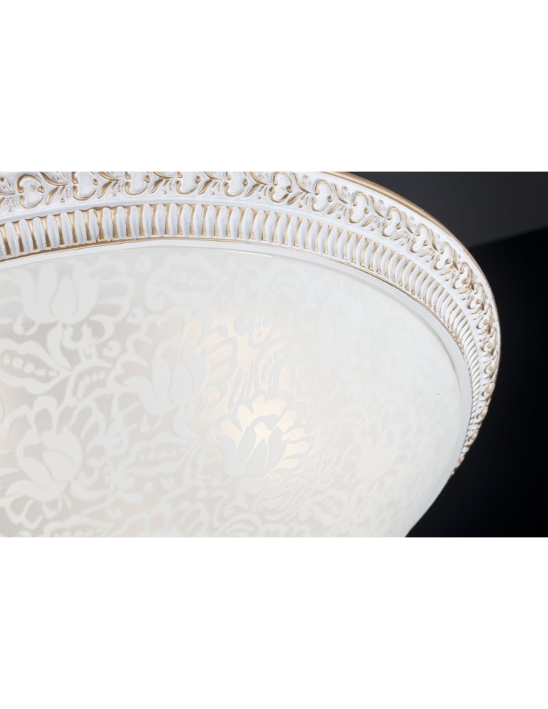 Maytoni Pascal 3xE27 40W sufitowa C908-CL-03-W biały oraz złoty Maytoni Pascal 3xE27 40W sufitowa C908-CL-03-W biały oraz złoty