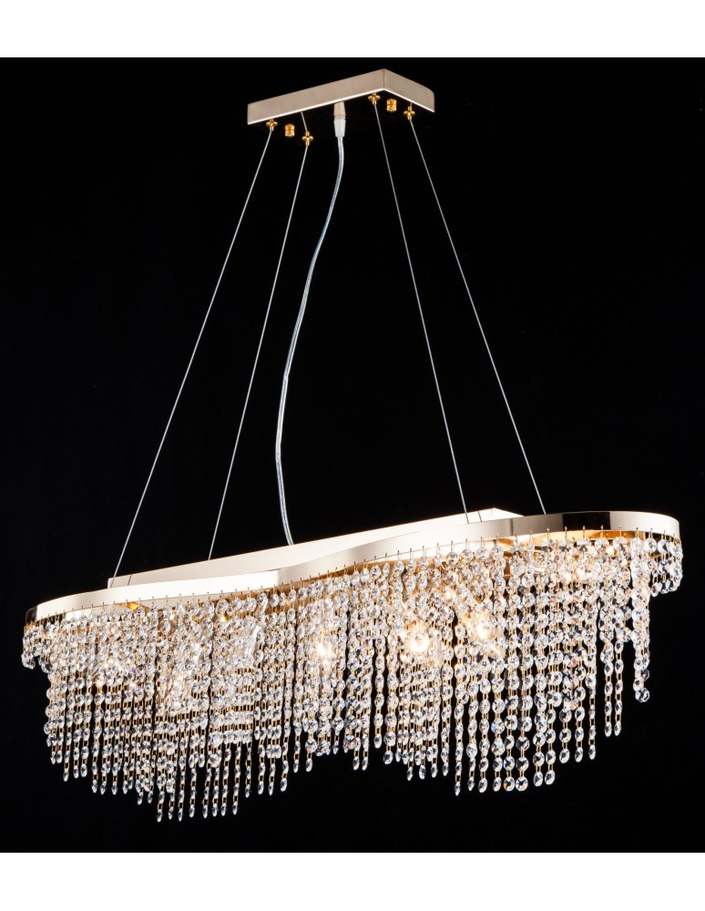 Lampy wiszące - Maytoni Toils 7xE14 60W żyrandol DIA600-07-G złoty - product kolory-swiatla.pl 2