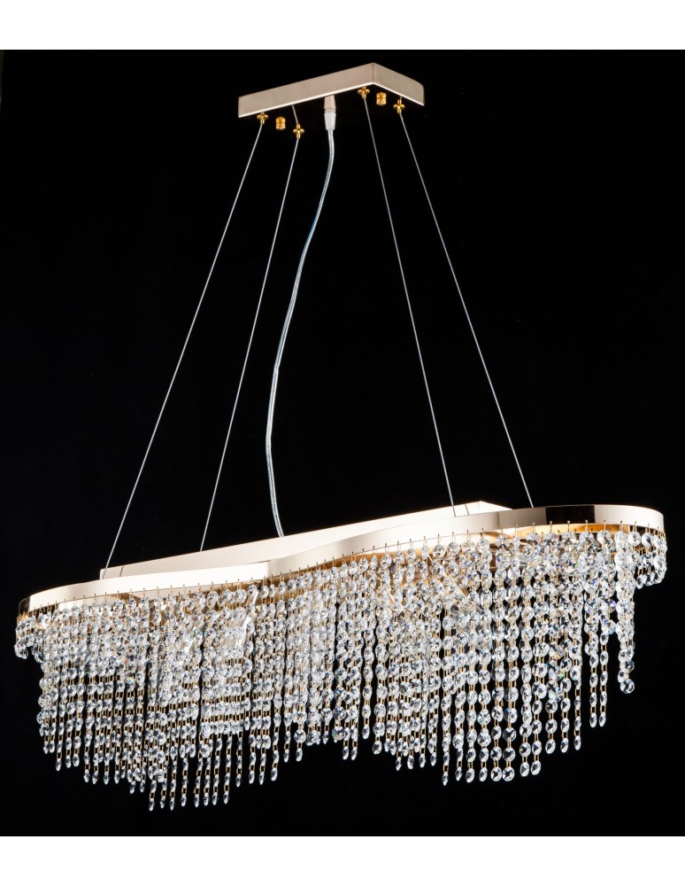 Lampy wiszące - Maytoni Toils 7xE14 60W żyrandol DIA600-07-G złoty - product kolory-swiatla.pl 3