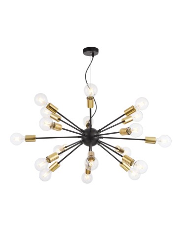 Maytoni Jackson 18xE27 7W wisząca T546PL-18B czarny