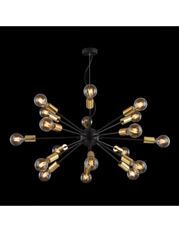 Maytoni Jackson 18xE27 7W wisząca T546PL-18B czarny - produkt 2