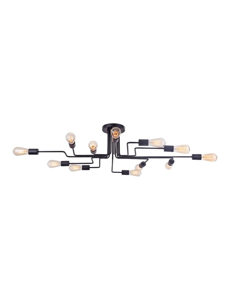 Maytoni Gilbert 12xE27 60W sufitowa T532CL-12B czarny Maytoni Gilbert 12xE27 60W sufitowa T532CL-12B czarny