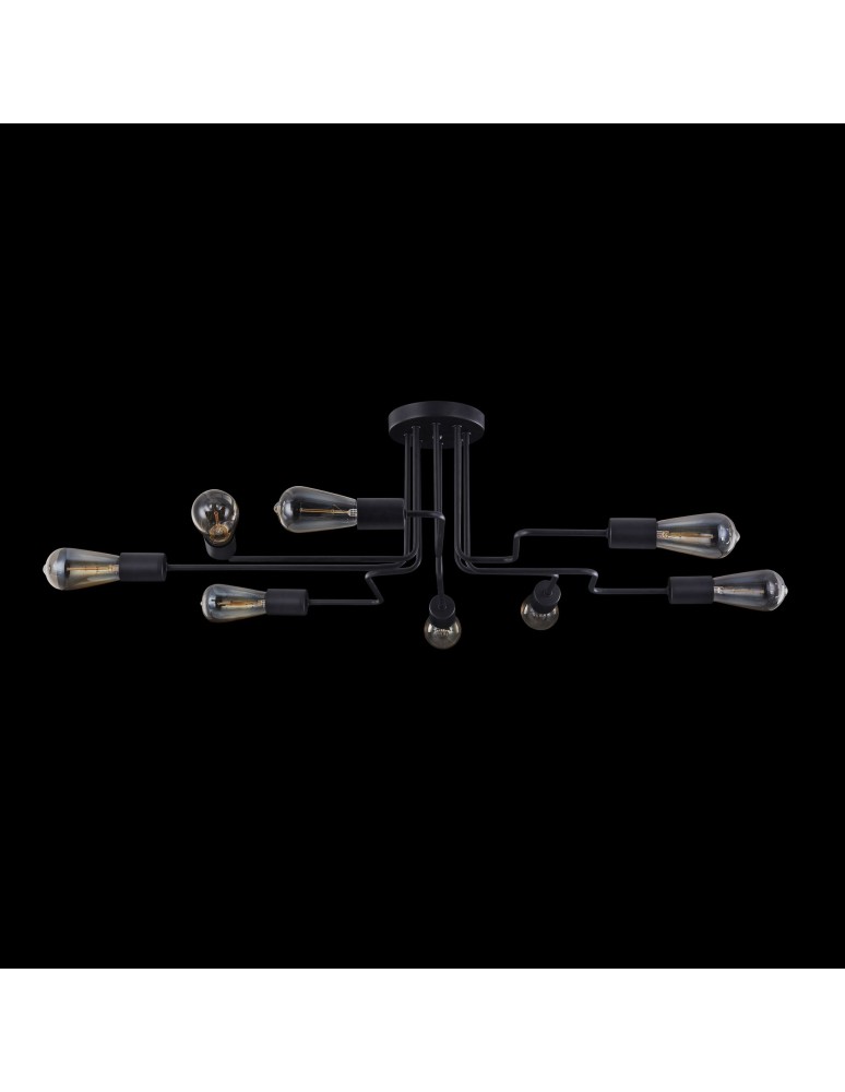 Maytoni Gilbert 8xE27 60W sufitowa T532CL-08B czarny