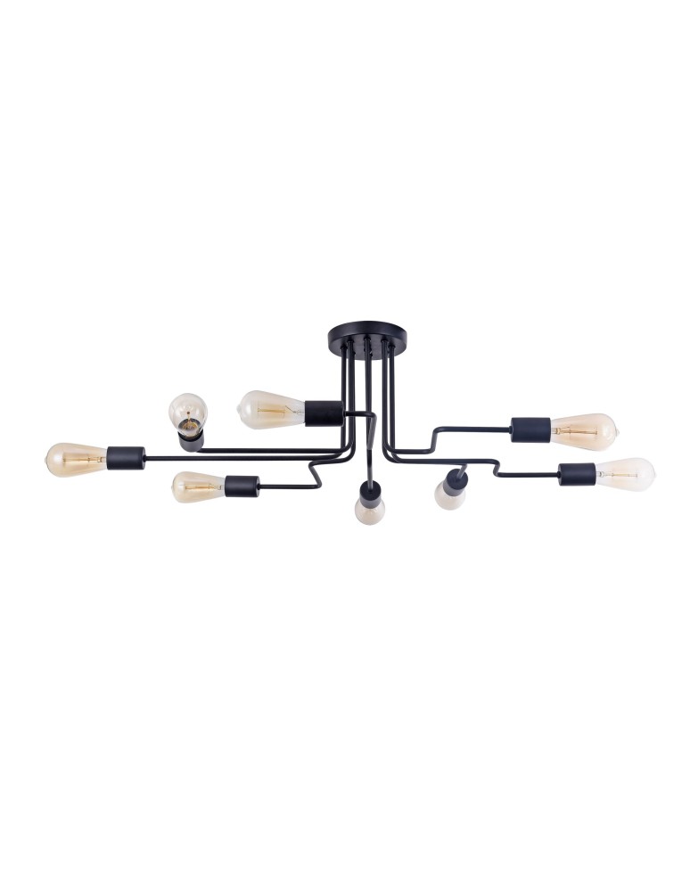 Maytoni Gilbert 8xE27 60W sufitowa T532CL-08B czarny