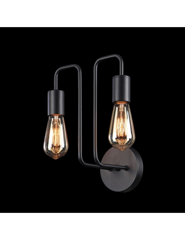 Maytoni Gilbert 2xE27 60W kinkiet T532WL-02B czarny Maytoni Gilbert 2xE27 60W kinkiet T532WL-02B czarny
