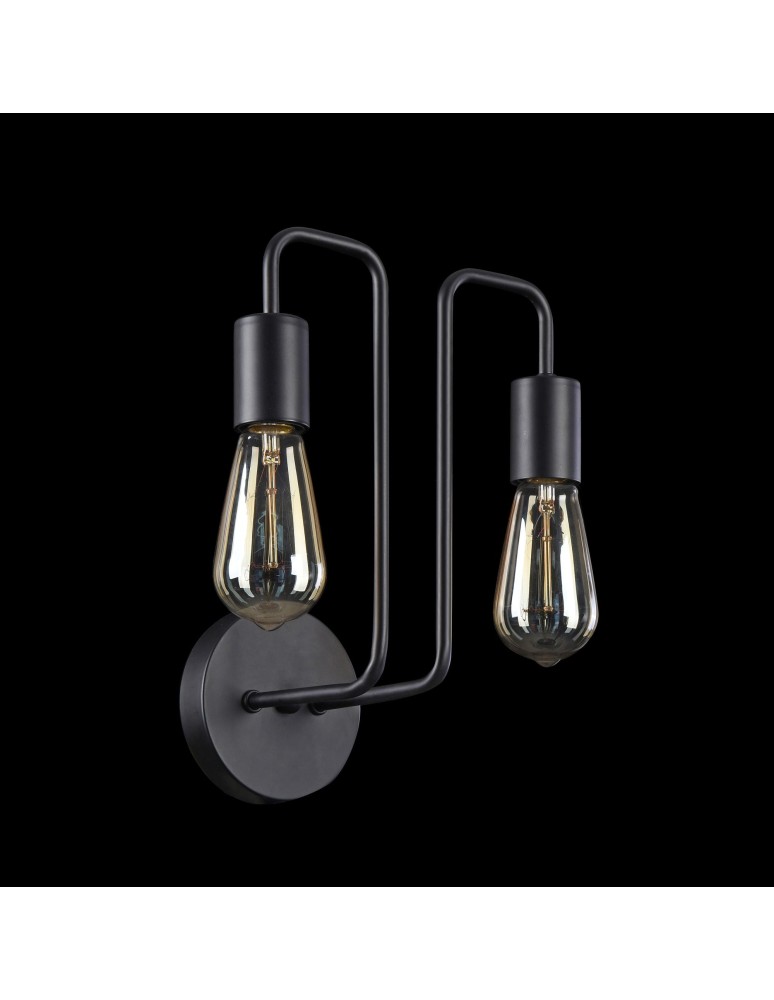 Maytoni Gilbert 2xE27 60W kinkiet T532WL-02B czarny Maytoni Gilbert 2xE27 60W kinkiet T532WL-02B czarny