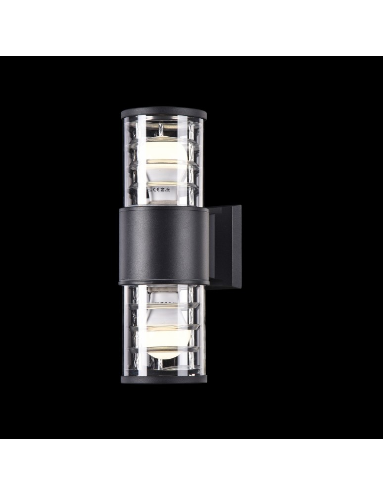 Maytoni Bronx 2xE27 60W kinkiet O576WL-02B czarny Maytoni Bronx 2xE27 60W kinkiet O576WL-02B czarny