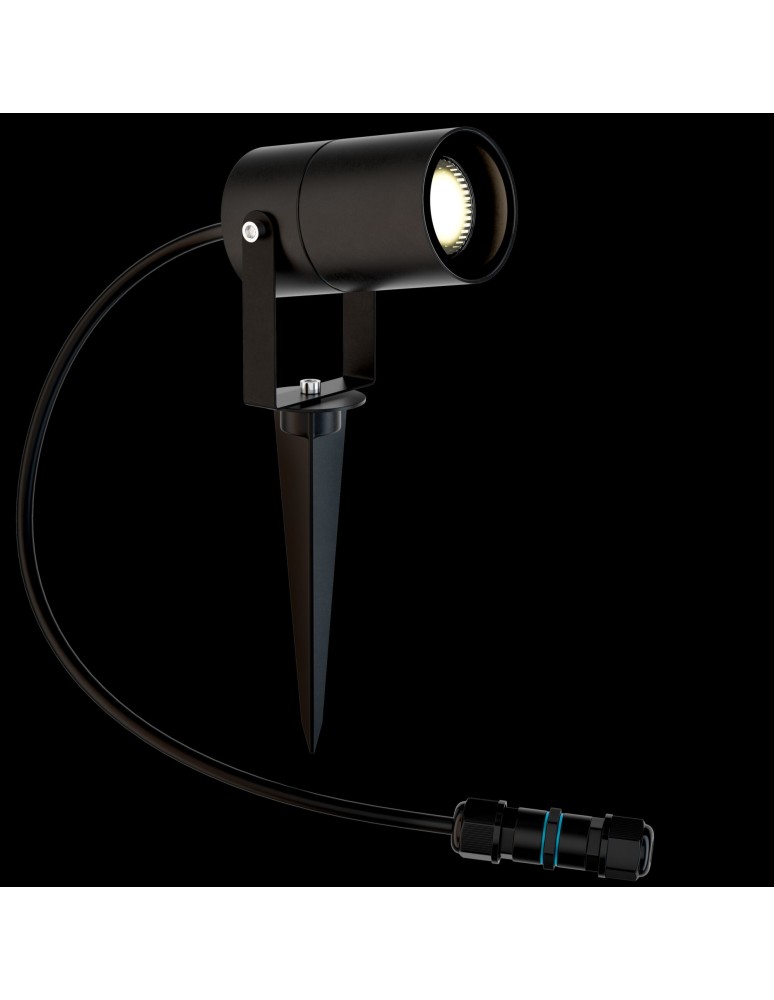 Maytoni Scope Zewnętrzna/Ogrodowa GU10 1x20W   Czarny  O025FL-01B