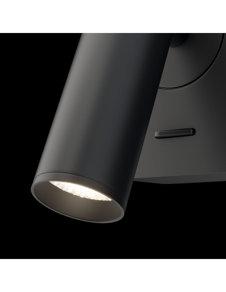 Maytoni MIRAX LED 3W 150lm 3000K czarny kinkiet C039WL-L3B3K Maytoni MIRAX LED 3W 150lm 3000K czarny kinkiet C039WL-L3B3K