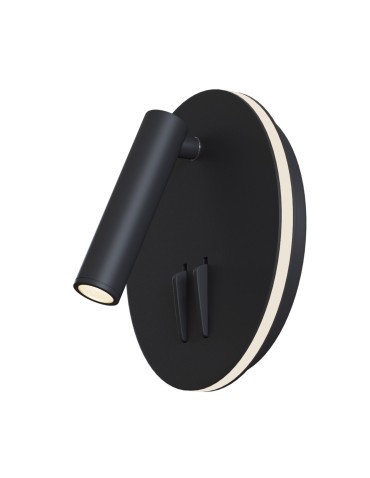 Maytoni Ios 176 LED 9W 3000K 540lm kinkiet C176-WL-01-6W-B czarny