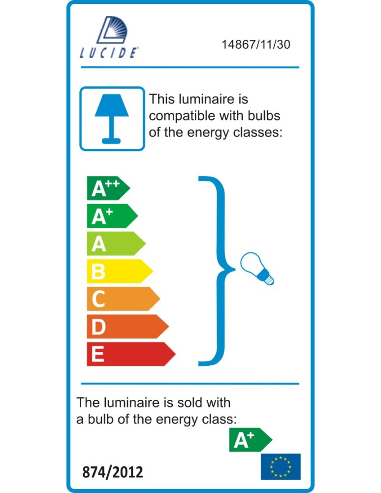 Lucide ARNE-LED 2x GU10 LED/5W Czarny 14867/11/30 Kinkiet