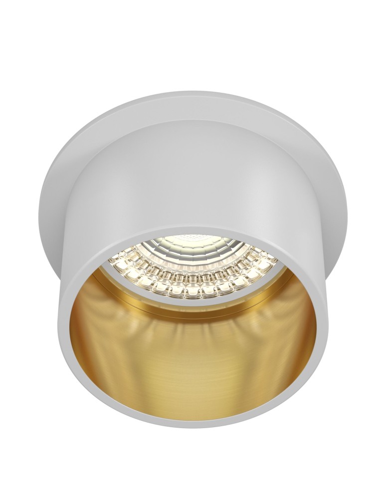 Maytoni Reif Downlight GU10 1x50W   Biały  Złoty DL050-01WG Maytoni Reif Downlight GU10 1x50W   Biały  Złoty DL050-01WG