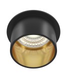 Maytoni Reif Downlight GU10 1x50W   Czarny  Złoty DL050-01GB Maytoni Reif Downlight GU10 1x50W   Czarny  Złoty DL050-01GB