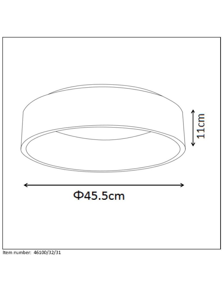 Lucide TALOWE LED D45cm 32W 3000K Biały 46100/32/31 Plafon