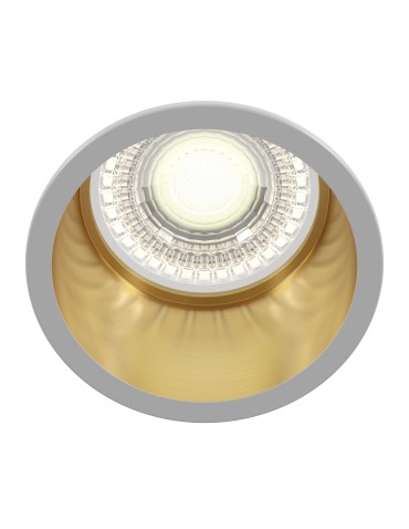 Maytoni Reif Downlight GU10 1x50W   Biały  Złoty DL049-01WG