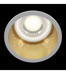 Lampy podtynkowe okrągłe - Maytoni Reif Downlight GU10 1x50W   Biały  Złoty DL049-01WG - product 2