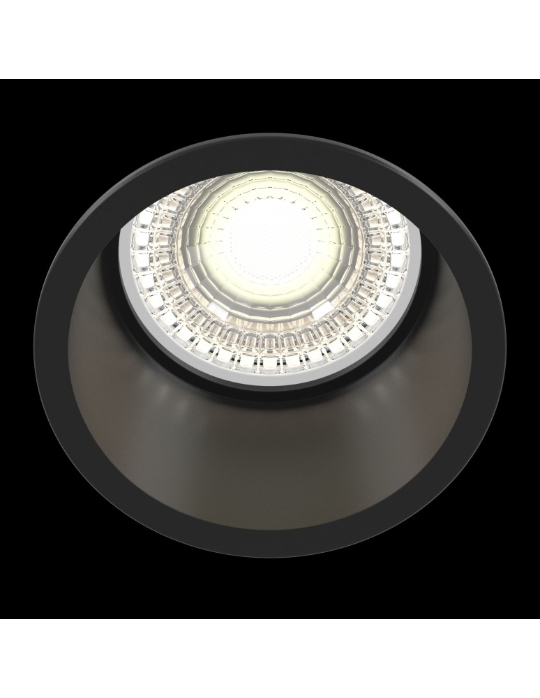 Lampy podtynkowe okrągłe - Maytoni Reif Downlight GU10 1x50W   Czarny  DL049-01B - product kolory-swiatla.pl 2