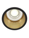 Maytoni Reif Downlight GU10 1x50W   Czarny  Złoty DL049-01GB