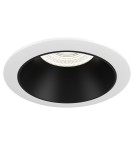 Lampy podtynkowe okrągłe - Maytoni Share Downlight GU10 1x15W   Czarny  Biały DL053-01WB - product 1