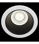 Lampy podtynkowe okrągłe - Maytoni Share Downlight GU10 1x15W   Czarny  Biały DL053-01WB - product 3