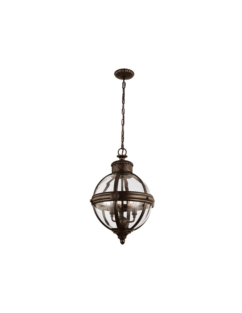Żyrandole - Feiss ADAMS 3x60W E14 FE/ADAMS/3P BRZ Wisząca - produkt kolory-swiatla.pl 1