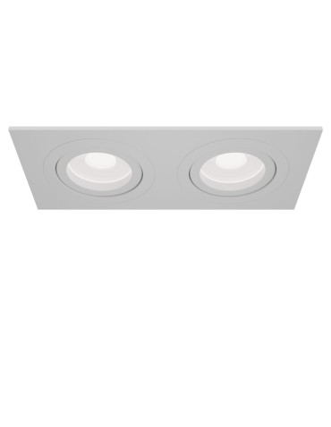 Maytoni Atom 2xGU10 50W podtynkowa DL024-2-02W biały