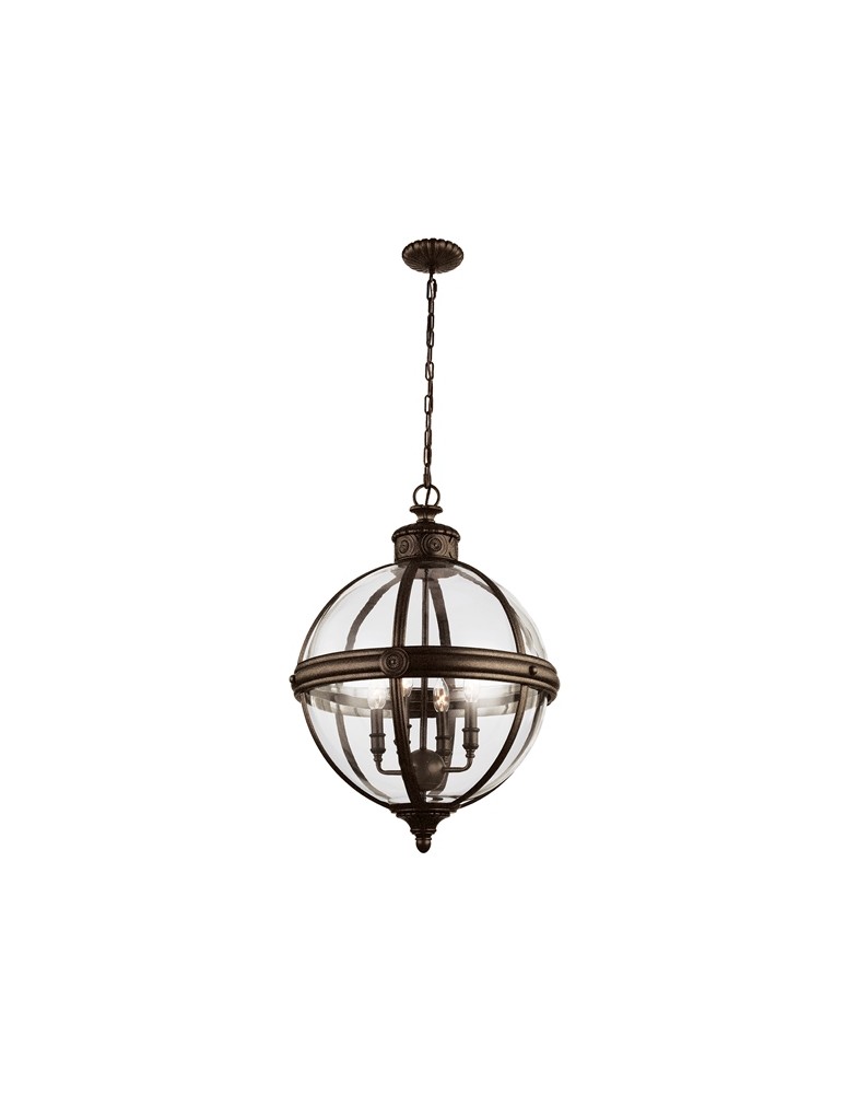 Żyrandole - Feiss ADAMS 4x60W E14 FE/ADAMS/4P BRZ Wisząca - produkt kolory-swiatla.pl 1