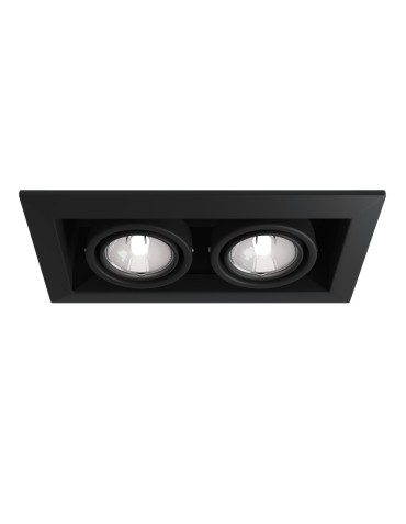 Maytoni Metal Modern 2xGU10 50W podtynkowa DL008-2-02-B czarny