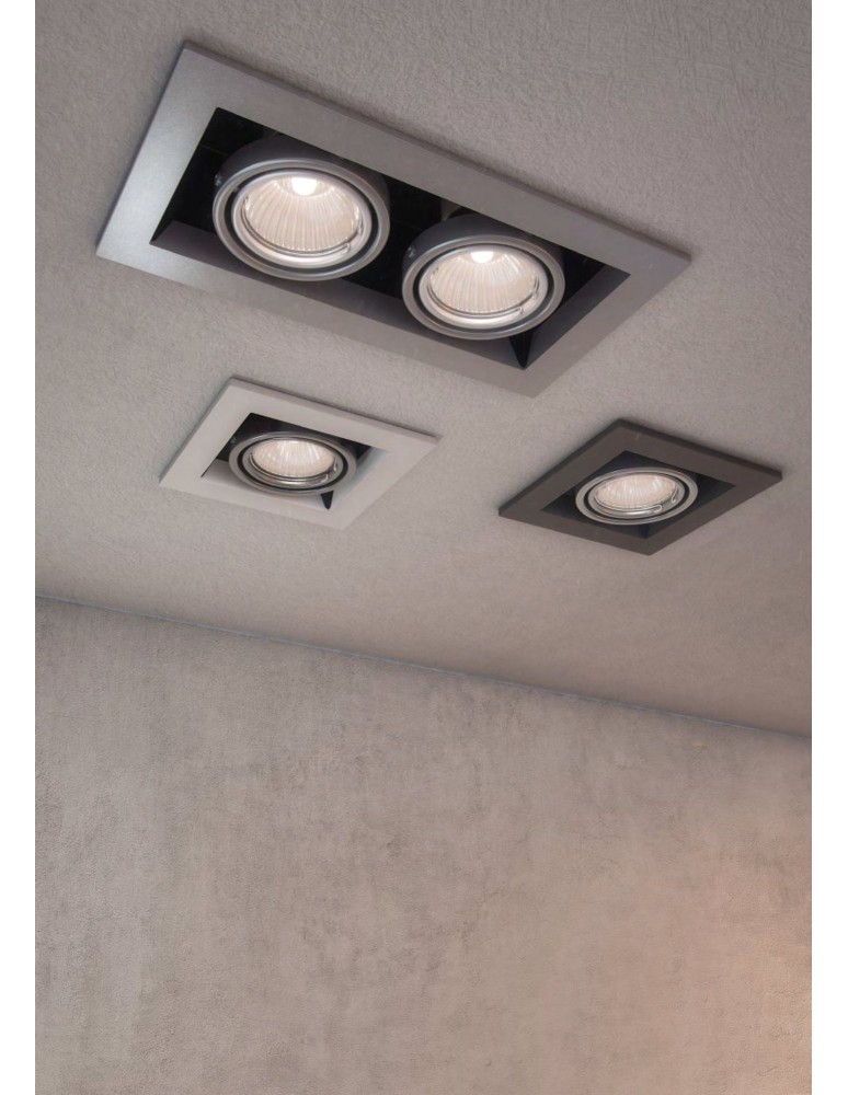 Maytoni Metal Modern 1xGU10 50W podtynkowa DL008-2-01-B czarny