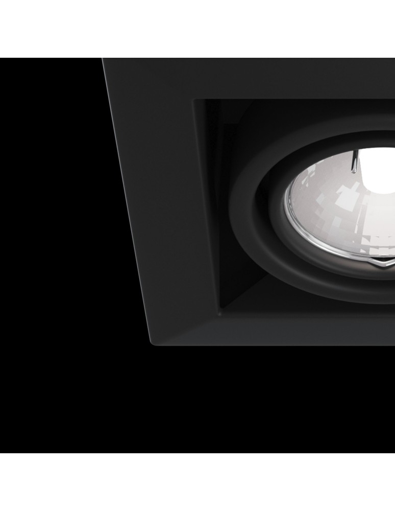 Maytoni Metal Modern 1xGU10 50W podtynkowa DL008-2-01-B czarny