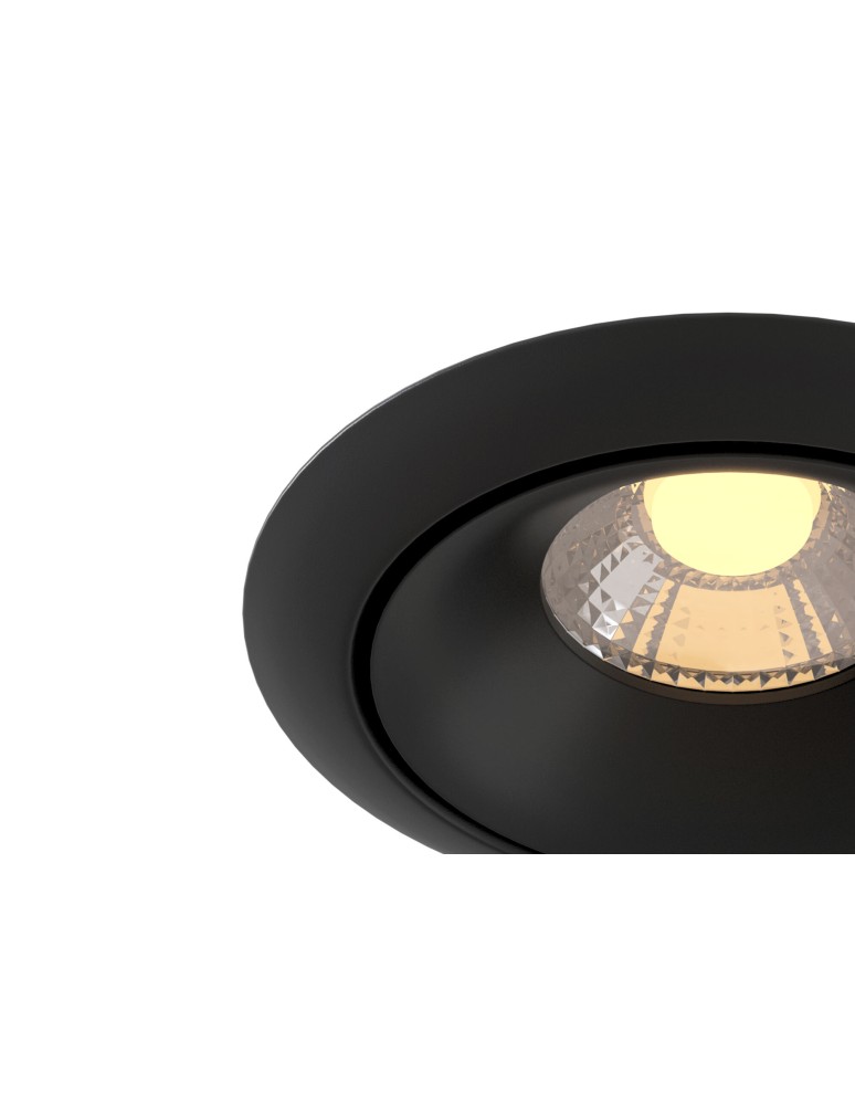 Lampy podtynkowe - oczka - Maytoni Yin LED 8W 3000K 650lm podtynkowa DL031-2-L8B czarny - product kolory-swiatla.pl 2