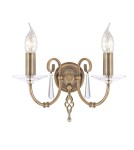 Kinkiety świecznikowe - Elstead AEGAN 2x60W E14 AG2 AGED BRASS Kinkiet - product 1