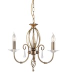 Żyrandole świecznikowe - Elstead AEGAN 3x60W E14 AG3 AGED BRASS Żyrandol - product 1