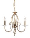 Elstead AEGAN 3x60W E14 AG3 AGED BRASS Żyrandol