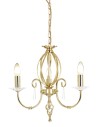 Elstead AEGAN 3x60W E14 AG3 POL BRASS Żyrandol