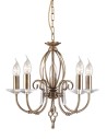 Elstead AEGAN 5x60W E14 AG5 AGED BRASS Żyrandol