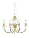 Elstead AEGAN 8x60W E14 AG8 POL BRASS Żyrandol