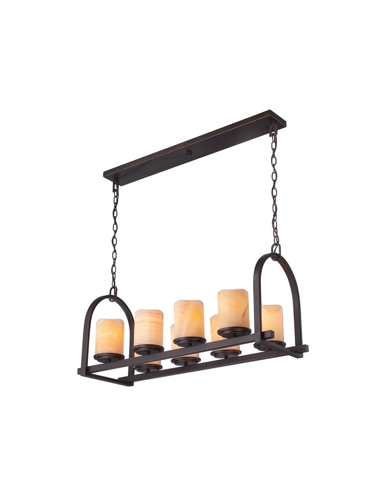 Żyrandole rustykalne - Quoizel ALDORA 8x100W E27 QZ/ALDORA8/ISLE Wisząca - produkt kolory-swiatla.pl 1