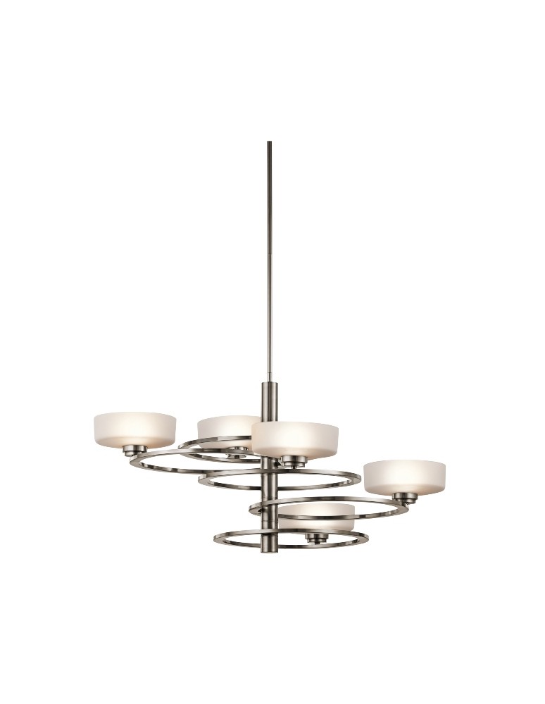 Żyrandole nowoczesne - Kichler ALEEKA 5x40W G9 KL/ALEEKA5B Żyrandol - produkt kolory-swiatla.pl 1
