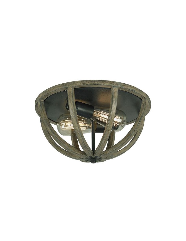 Lampy sufitowe retro - Feiss ALLIER 2 x 60W E27 FE/ALLIER/F WW Plafon - produkt kolory-swiatla.pl 1