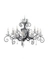 Elstead Lighting Interior Wisząca AMARILLI 10x60W E14 AML10 BLK/SILVER