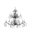 Żyrandole świecznikowe - Elstead Lighting Interior Wisząca AMARILLI 15x60W E14 AML15 BLK/SILVER - produkt 1